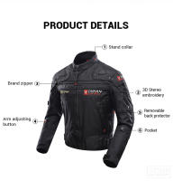 Chaqueta De Motocicleta Impermeable Y Resistente Al Viento Para Hombres Ropa Caliente Y Duradera Para Ciclismo En Invierno - details 6