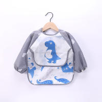 Bib De Bebé Impermeable Con Pico Y Bata De Arte Para Niños Y Niñas De 1 a 3 Años Paño De Ensechar Con Mangas Largas Y Bolsillo Estilo Moda - details 10