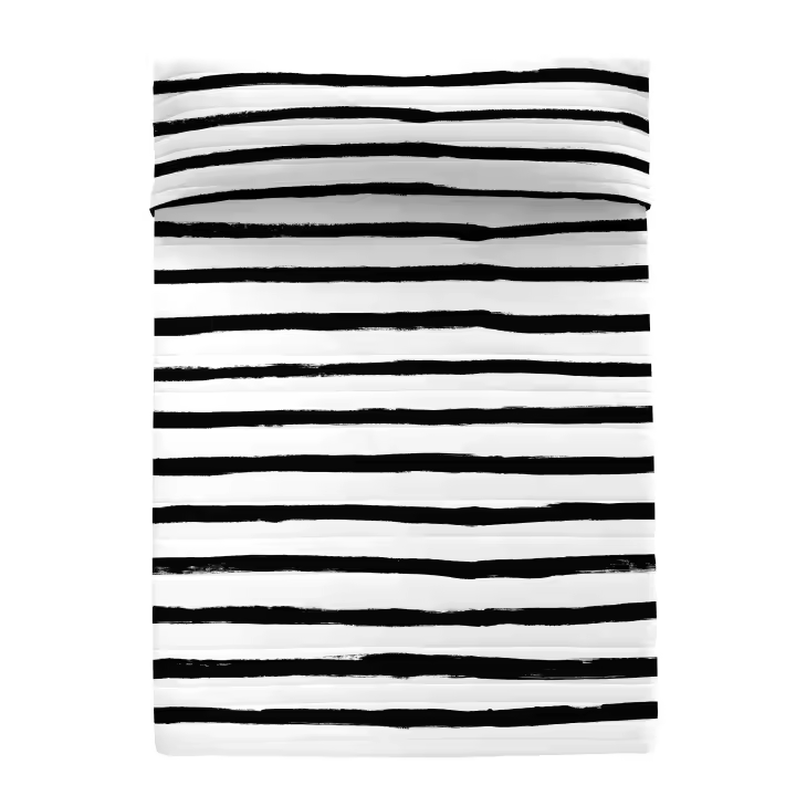 Happyfriday- Stripes Colcha, Colchas 100% Algodón (exterior) 100% Poliéster (relleno), calidad de 150 TC, Fabricado en España - 1