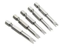 Juego De 5 Piezas De Bits De Destornillador Magnético U-Electrico Tamaño 50mm Punta U4 U5 U6 U7 U8 S2 Acero Magnético Con Manija Hexagonal De 1/4 Pulgada - details 4