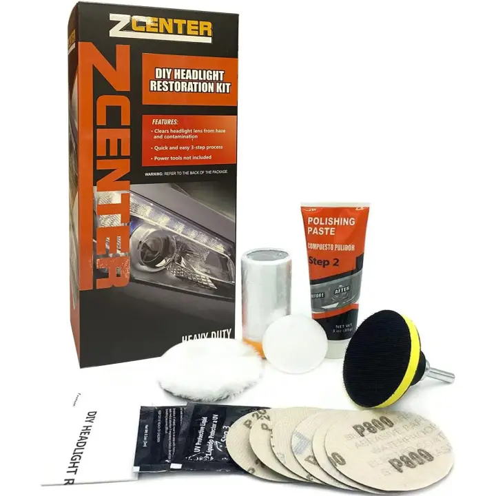 Kit de restauración de Faros de Automóviles pulir Faros Coche para Restaurar Faros turbios, Restaurador De Faros amarillentos o Desgastados - 1