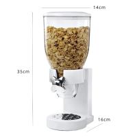 Jars De Almacenamiento Para Cereales Doble Barril Separador De Tanque De Granos Botella De Alimentos Organizador De Cocina - details 0