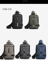 Bolsa De Pecho Multifuncional Para Hombre En Nylon Con Patente Impermeable Antirrobo Para Viajes Con Carga USB Bolsa Masculina Casual - details 15