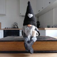 Muñeco De Terciopelo Sin Caras Gnomos Del Café Decoración Navideña Para Casa Muñeco De Knit Gnomos Del Café Ornamento De Feria Moderno Para Dormitorio Y Cocina - details 2