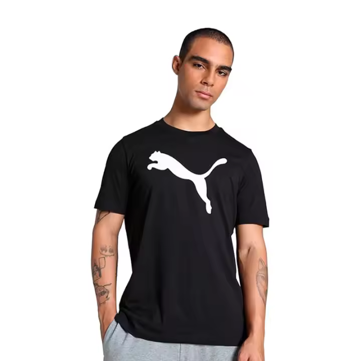 PUMA Camiseta para hombre ESS TEE Negro verano calor 682536-01 - 1