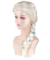 Pelucas De Cosplay De Elsa Para Niñas Princesa De La Reina De La Nieve Peluca De Disfraz Para Fiesta De Halloween Carnaval Purim Máscara - details 1