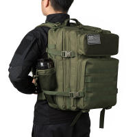 Mochila Táctica De 45L Para Hombres Y Mujeres Bolsa De Asalto De Sobrevivencia Para Escuela Senderismo Exterior Con Portahorchas Material Principal Polyester - details 5
