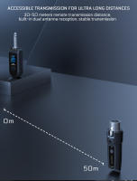 Adaptador XLR Sistema De Micrófono Inalámbrico 2.4G Transmisor Receptor Para Micrófono Dinámico Guitarra Mixer De Audio PA Sistema - details 9