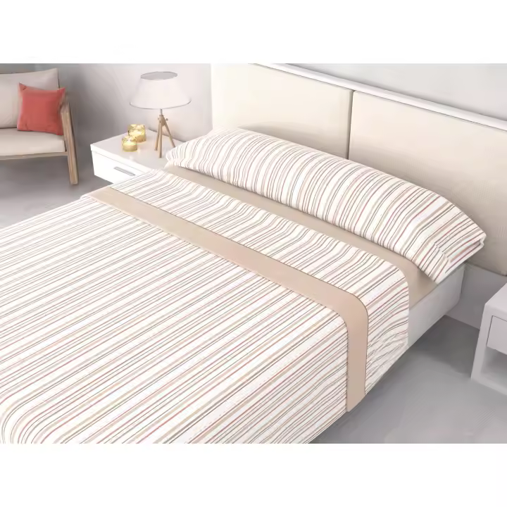 Juego de sábanas pirineo invierno 120 g – Amelie Beis bajera 30 cm + largo 200 cm – camas 90 | 105 | 135 | 150 y 180 cm| Mercatienda.es - 1