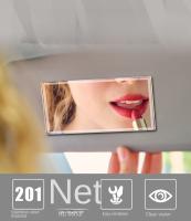 Espejo Interior De Coche Universal En Acero Inoxidable Espejo De Maquillaje Portátil Para Auto Visera Antirreflejo HD Accesorios De Estilo Para Coche - details 6