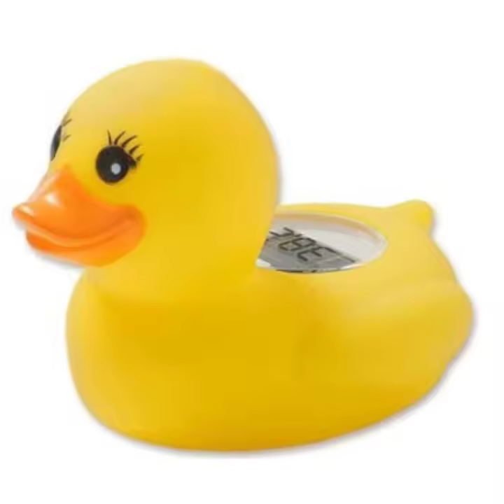 Termómetro De Agua Para Ducha Con Sensor LED Y Alarma Antisalida Indicador De Calor Colorido Termómetro De Baño Resistente Al Agua En Forma De Pato Cartoon - 1