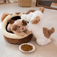 Muñeco De Peluche Lindo De Perro Para Niños Almohada Suave De Animal Para Dormir Regalo De Navidad Y Cumpleaños Tamaño 35cm/55cm Unisex - details 9