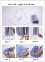 Cubierta De Lámpara De Mesa DIY Plisada Lavable Accesorios De Iluminación E27 Para Lámpara De Pared Lámpara De Piso O Colgante - details 0