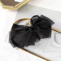 Haimeikang Pinza De Cabello De Malla Para Mujer Estilo Coreano Verano Accesorios De Cabello Solid Color Decorativos Para Peinado - details 8