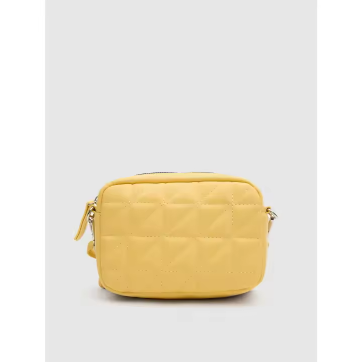Bolso bandolera en tejido de polipiel con diseño tipo guatiné INSIDE - 1