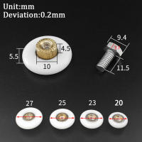 2PCS Rodillos De Puerta De Ducha Single Wheel Reemplazo De Herramientas Rueda Rodante De 19/23/25/27mm Para Puertas Deslizantes - details 5