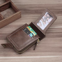 Cartera De Cuero Para Hombre Lujo Monedero Con Bolsillo Para Monedas Y Tarjetas Cierre De Cremallera Antirrobo Regalo Para Hombres - details 39