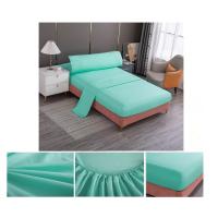 Juego de Sábana UNISEX colores lisos acabado de gran suavidad y no hacen bolas medidas 90 cm 105 cm 135cm 150 cm - details 4