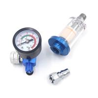 Separador De Aceite Y Agua En Línea Con Regulador De Aire Y Pitón Para Pistola De Pintura Adaptador JP/EU/US Para Herramienta De Aire - details 11
