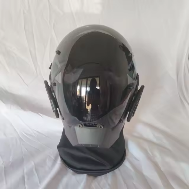 Máscara De Cosplay Cyberpunk Con LED Y Pelucas Dreads Espada Ninja Samurai Regalo De Navidad Y Cumpleaños Para Adultos Unisex - 1