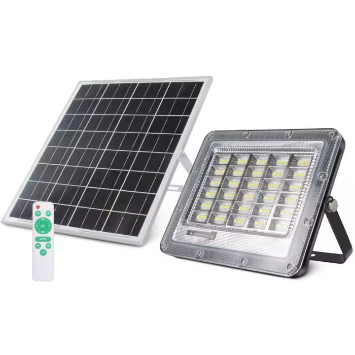 LEDBOX Proyector LED SOLAR PRO Slim 100W Litio 3,2V - 15000mAH, Blanco frío. Iluminación exterior LED, Proyectores led - 1