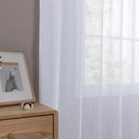 JINCHAN Cortinas Transparentes De 1 Panel Para Sala De Estar Y Dormitorio Efecto De Tela De Lino Cortina De Ventana Con Bolsa De Rodamiento Modernas Y Sencillas - details 14