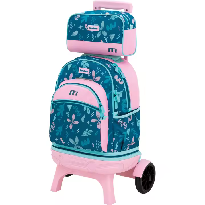 CONJUNTO CARRO COMPACT PREMIUM DESMONTABLE  CON NECESER TandemSports Referencia: 316002+3160101 Colección: Tandem Jess   Medidas (cm): 34,5x44,5x23 - 1