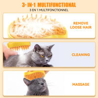 Cepillo De Baño Para Gatos 3 En 1 Con Humo Eléctrico Limpieza De Pelo Y Masaje Para Perros Y Gatos Cepillos De Plástico - details 2