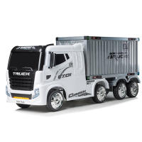 Camión eléctrico para niños BC Truck - Coche eléctrico niños 12v con Remolque de Carga + 4 Motores + Ruedas EVA + Mando Radio Control + Equipo de sonido + Remolque accesible al interior - details 0