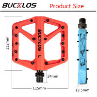 Pedales De Bicicleta BUCKLOS Plataforma Ancha Antideslizante Ultraligero Aluminio Aleación Pedales De BMX MTB Para Montaña Con Rodamientos DU - details 4