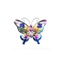 2 piezas de metal mariposa pared decoración gran mariposa pared arte inspirada N hueco mariposa pared esculturas para interior exterior dormitorio Oficina jardín decoración - details 0