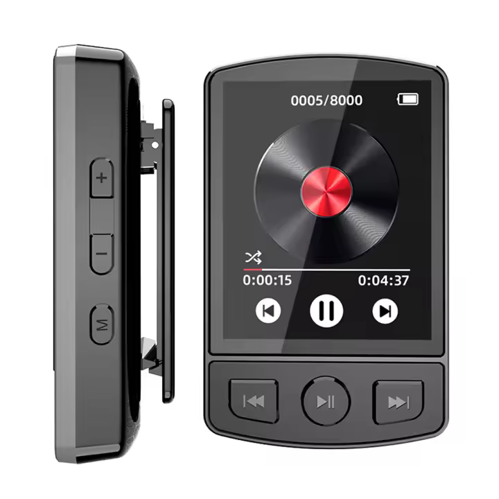 Reproductor MP3 Bluetooth 5.2 Con Pantalla De 1.77 Pulgadas Y Altavoces Calidad De Sonido Lossless Grabación E-Book Video - 1