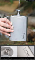 Tiartisan Botella De Vino De Titanio 200ml Con Tapa De Tornillo Para Camping Exterior Mini Olla De Vino Ligera Con Gorro - details 7