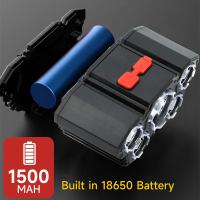 Lámpara De Cabeza Super Brillante USB Recargable 5 LED Con Batería Integrada Para Camping Y Pesca Nocturna KDULIT - details 3