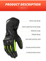 Guantes De Motocicleta Para Invierno Impermeables Gant Moto Tacto De Pantalla Hombres Completo Dedos Guantes De Conducción De Motocicleta - details 15