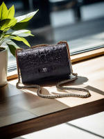 Bolso Cruzado De Moda Para Mujer 2024 Con Cadena Bolso De Hombro Unico Material PU Lining Interior Con Bolsillo Y Cierre De Cremallera Y Hasp - details 4