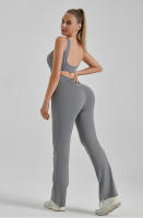 Mono de yoga ajustado, moderno e informal, con espalda hueca y mono adelgazante - details 10