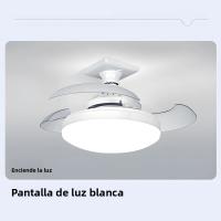 Ventilador De Techo LED Moderno Con Luz Invisibles Hojas De Ventilador E27 Control Remoto Y App 4 Velocidades Ajustables Silencioso - details 12