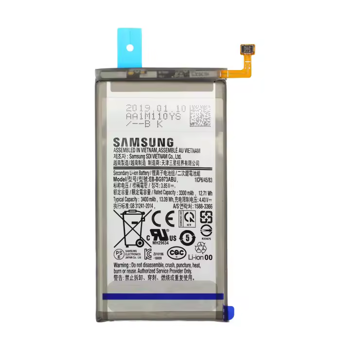 Batería Original EB-BG973ABU para Samsung Galaxy S10 SM-G973F,  3400 mAh - Accesorio Original - Nueva Fabricación - - 1