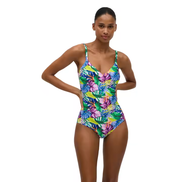 Ysabel Mora - Bañador reductor estampado tropical - 1