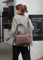 Bolso De Hombro Para Mujer En Cuero Genuino Split Tamaño Grande Color Marrón Y Negro Estilo De Lujo Y Moda Bolso Cruzado - details 17