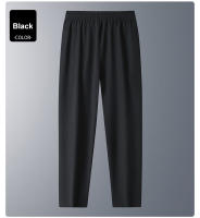 Pantalones De Verano Para Hombre Seda Helada Transpirables Casuales Delgados Secado Rápido Estilo Recto Cintura Elástica Deportivos Fitness - details 4