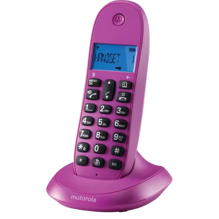 Teléfono Inalámbrico Motorola C1001CB+ Color Blanco con Bloque de Llamadas y Modo No Molestar - 1