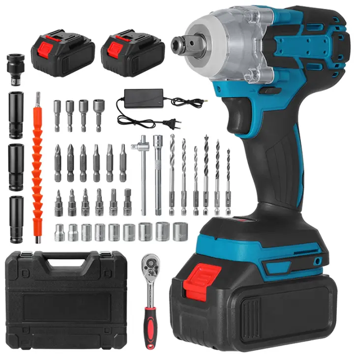 Llave de impacto eléctrica 380N.m, destornillador sin escobillas, 1/2 pulgadas, Compatible con batería Makita de 18V, herramientas eléctricas - 1
