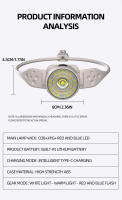 Linterna Frontal LED Recargable Potente Para Pesca Camping Senderismo Mini Luz LED Herramienta De Iluminación Portátil - details 6