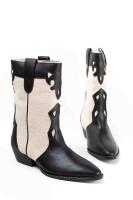 Paloma Wang Botas cowboy mujer combinadas con tacón bajo - details 4