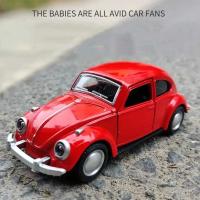 Coche De Acción Para Niños Modelo Vintage De Luna Con Puertas Abatibles En Metal Regalo Para Niños Juguete De Coche De Aluminio - details 7