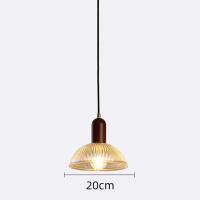 Lámpara Colgante De Vidrio Vintage Moderno Para Restaurante Bar Nordic Retro Madera Decoración Para Comedor Dormitorio Lámpara Pendente - details 4