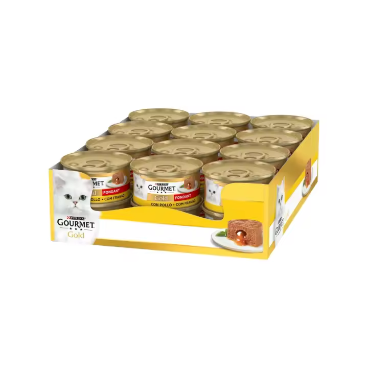 GOURMET - Gold Fondant (24x85 gr) - Comida Húmeda en Lata (Pollo) - 1