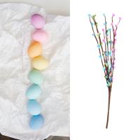 Arbolito De Huevos De Pascua 30cm Decoración Colorida Para Fiesta Boda Oficina Hogar Hotel Planta Artificial De Flores Sin Rostro Origen Guangdong China - details 5